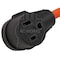 Ac Works Plug Adapter, STW, 6-50R, L14-20P, 6-50P, L14-20P, 1.5 ft., Orange WDL1420650-018 - alternate 2